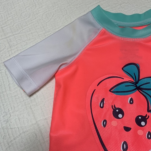 3T (5/$20) Strawberry Rashguard Top by George - Picture 4 of 12